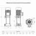 Вертикальный насос многоступенчатый VM 6-7, 3 кВт, 61 м, 16 м3/час, 380В, Unipump 29111