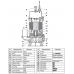 Погружной дренажный насос 50PDM0.55 Solidpump 0.55 кВт, Ду50, 1~220 В, 13 м, 13.2 м3/час, с агитатором переносной строительный для ила и бентонита