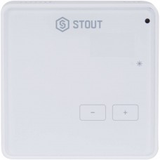 Беспроводной комнатный регулятор STOUT R-8z, белый STE-0101-008003