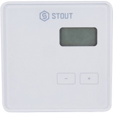 Проводной комнатный регулятор R-10b, белый STOUT STE-0101-010001