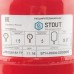Расширительный бак на отопление 5 л. (цвет красный) STOUT STH-0004-000005