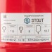 Расширительный бак на отопление 18 л. (цвет красный) STOUT STH-0004-000018