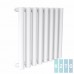 Стальной трубчатый радиатор Гармония 1-500-12 12 секций, боковое подключение, 1236 Вт, KZTO