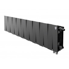 Радиатор биметаллический секционный Royal Thermo PianoForte 200 /Noir Sable черный - 18 секций нижнее подключение правое VDR (RTPNSVDR20018)