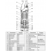 Погружной дренажный насос 80MH11D Solidpump 11 кВт, Ду80, 3~380В, 78 м, 60 м3/час двухступенчатый большого напора