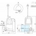 Дренажный насос SUB 257 P, 250 Вт, Ду40, 6.1 м, 10 м3/час, с поплавком, 220В, Unipump 63302