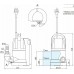 Дренажный насос SUB 407 P, 400 Вт, Ду40, 8 м, 10 м3/час, с поплавком, 220В, Unipump 20419