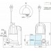 Дренажный насос SUB 557 P, 550 Вт, Ду40, 9.5 м, 14 м3/час, с поплавком, 220В, Unipump 23696