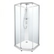 Душевая панель Showerama 10-5, белая c душевой стойкой белого цвета/ Comfort, IDO 558.131.00.1
