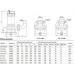 Погружной фекальный насос FEKAMAX 45-17-4 кВт, Ду65, 380В, 25 м, 76 м3/час, спиральное режущее рабочее колесо, устройство защиты, Unipump 86549