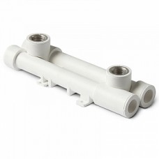 Комплект водорозеток PPR 20 x 1/2" ВР белый настенный универсальный полипропиленовый Pro Aqua (PA60008)