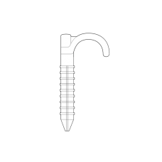 Дюбель-крюк одинарный d16-25мм х 70мм ROYAL THERMO (RTК.DO16-25.030)
