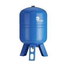 Гидроаккумулятор 50 литров WAV50 Wester 10 бар Россия, вертикальный на ножках, синий для водоснабжения (0-14-1100)