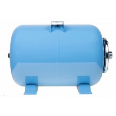 Гидроаккумулятор Г 24 литров 8 бар, Россия, горизонтальный с площадкой для насоса, синий для водоснабжения, Джилекс (7021)