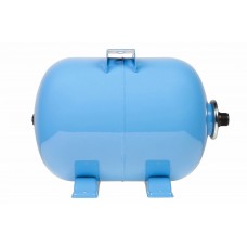 Гидроаккумулятор ГП 14 литров 8 бар, Россия, полимерный фланец, горизонтальный с площадкой для насоса, синий для водоснабжения, Джилекс (7015)