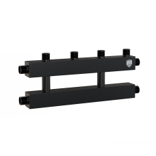 Коллектор на 2 (3) отопительных контура, Ду 25 с кронштейнами (НС-1165767)