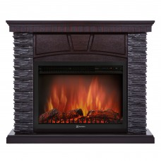 Каминокомплект: Очаг Electrolux EFP/P- 2520LS с порталом Porto 25 камень черный, шпон венге (НС-1243896)