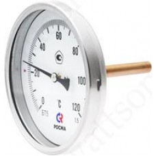 Термометр БТ-31.211 (0 - 100°С) 63 мм, задн. подкл. G1/2, шток 46 мм, класс 2.5 Росма (00000002406)