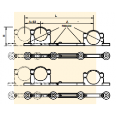 Кронштейн в паре пластиковый FB (планки регулирующие ) Federica Bugatti (20153801)