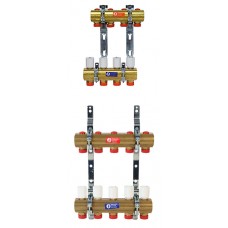 Коллекторная группа с балансировочными клапанами 1"x4х3/4", Giacomini R553EY004