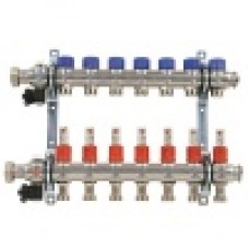 Коллекторная группа 1" на 11 контуров 3/4", с расходомерами, Frankische 79501111