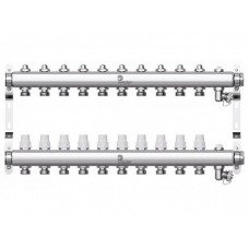 Коллектор 1" из нерж. стали на 10 выходов 3/4"ЕК без расходомеров, группа W903 в сборе, Wester 0-32-1905