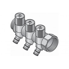 Коллектор 1" с регулирующими клапанами на 4 выхода 16 мм, SH, Uponor 1048522