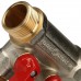 Коллектор с шаровыми кранами 3/4", 2 отвода 1/2" (красные ручки) STOUT SMB 6200 341202