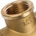 Тройник резьбовой 3/4" x 1/2" x 3/4" редукционный латунный ВР Stout (SFT-0021-341234)