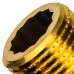 Удлинитель резьбовой латунный 1/2" НР-ВР 10 мм, Stout (SFT-0001-001210)