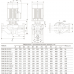 Циркуляционный насос SVH 80-18-4/2 Dn80, 4 кВт, 21 м, 70 м3/час, 380В, сухой ротор, промышленный центробежный, in-line, Unipump 14018
