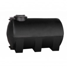 Бак пластиковый для воды ATH-200 черный без поплавка горизонтальный, цилиндрический, Акватек 0-16-0012