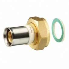 Соединение-пресс alpex-duo с накидной гайкой, латунь 26х 1" ВР, Frankische 86826674