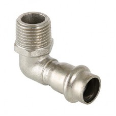 Угольник-пресс 90° из нержавеющей стали 18х1/2" НР Valtec (VTi.953.I.001804)