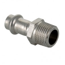 Муфта-пресс из нержавеющей стали Valtec, 15 ммх1/2" НР (VTi.901.I.001504)