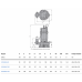 Погружной дренажный насос 80PSM0.75(F) Solidpump 0.75 кВт, Ду80, 1~220 В, 17 м, 18 м3/час, переносной строительный с агитатором и поплавком
