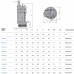 Погружной дренажный насос 80TBZE1.5 Solidpump 1.5 кВт, Ду80, 380В, 14.5 м, 40 м3/час, кабель 20 м, автоматический промышленный строительный