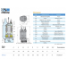 Погружной дренажный насос 50TBZ2.2 Solidpump 2.2 кВт, Ду50, 3~380 В, 26 м 33 м3/час, кабель 20 м, промышленный строительный