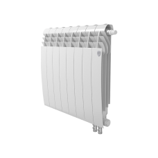 Радиатор биметаллический секционный Royal Thermo BiLiner 500 /Bianco Traffico VDR - 8 секций нижнее подключение правое (RTBBTVDR50008)