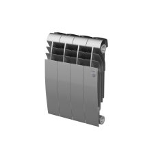 Радиатор биметаллический секционный Royal Thermo BiLiner 350 /Silver Satin серебристый - 4 секций (RTBSS35004)