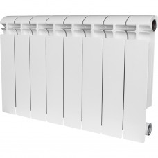 Радиатор биметаллический STOUT ALPHA 350 14 секций боковое подключение белый SRB-2310-035014