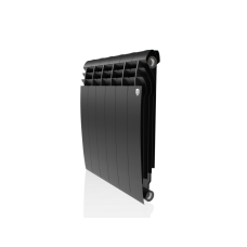 Радиатор биметаллический секционный Royal Thermo BiLiner 500 Noir Sable черный - 6 секций (RTBNS50006)