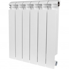 Радиатор биметаллический STOUT ALPHA 500 14 секций боковое подключение белый SRB-2310-050014