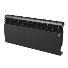 Радиатор биметаллический секционный Royal Thermo BiLiner 350 /Noir Sable черный - 12 секций (RTBNS35012)