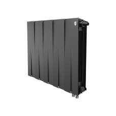 Радиатор биметаллический секционный PianoForte 500 /Noir Sable черный - 10 секций нижнее подключение правое VDR RTPNNSVD50010 Royal Thermo (НС-1338426)
