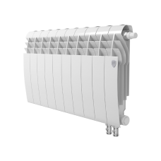 Радиатор биметаллический секционный Royal Thermo BiLiner 350 /Bianco Traffico VDR - 10 секций нижнее подключение правое (RTBBTVDR35010)