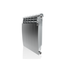 Радиатор биметаллический секционный Royal Thermo BiLiner 500 Silver Satin серебристый - 6 секций (RTBSS50006)