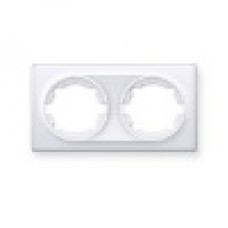Рамка Florence двойная, IP 20, цвет белый, OneKeyElectro 1E52201300