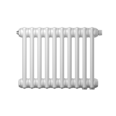 Радиатор Zehnder Charleston Retrofit 2056 2-х труб. 56 см, 10 сек. боковое подключение 1/2", стальной сварной трубчатый, белый RAL9016, кронштейны в комплекте (2056_10_9016_1270_CVD1BH)