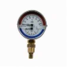 Термоманометр тип WP, 0…10 бар/0…120°С, 80 мм, G1/2B (снизу), кл. 2.5, Wika 12054399/31119719